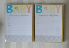 Lot of TWO CARLTON Baby Shower INVITATIONS Total SIXTEEN New In Package