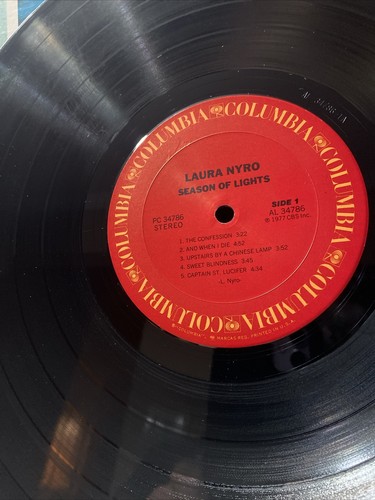 LAURA NYRO - IN CONCERT "SEASON OF LIGHTS" LP Record Ultrasonic Clean 1977 / NM - Picture 8 of 9