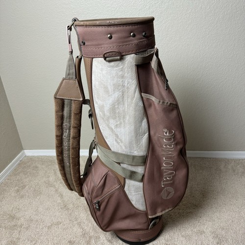 Taylormade Cart Bag 4 Way Divider Two Tone Brown - Picture 7 of 10