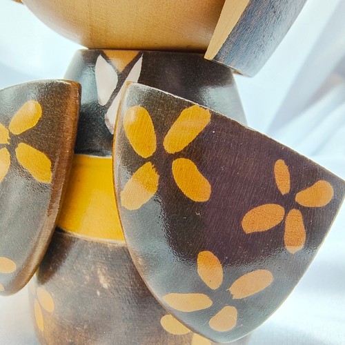 Vintage Japanese Traditional Kokeshi Doll By Ishida Tomion Signed Handmade 5.5" - Picture 21 of 24