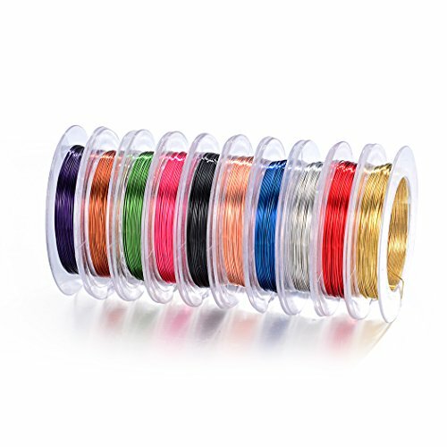 2 Rolls Pack BEADNOVA Tarnish Resistant Bare Copper Wire For Jewelry Making
