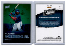 2022 Panini National Silver Pack Emerald Parallel Vladimir Guerrero Jr 2/5