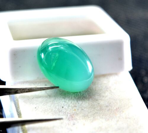 6.50 Ct Certified Natural Untreated Zambian Emerald Oval Cabochon Gemstone E2942