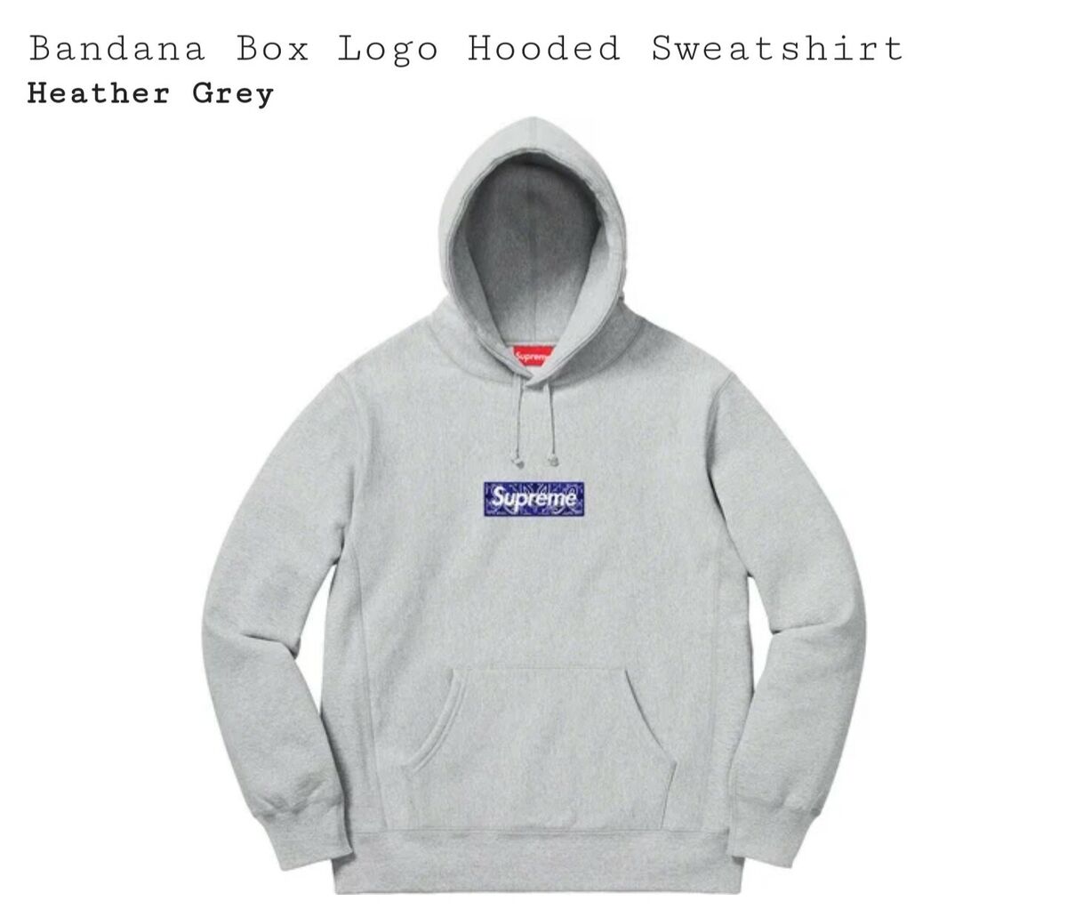 Supreme Men's Bandana Box Logo Hooded Sweatshirt