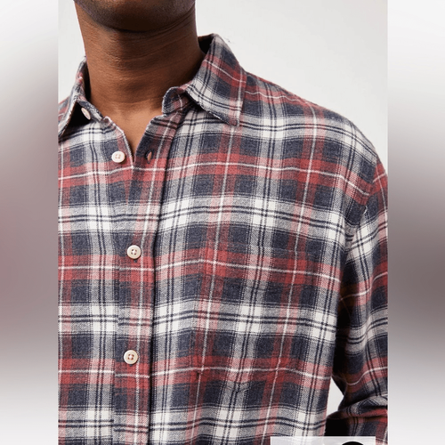 NWT Rails Lennox Plaid Flannel Shirt Red Melange Shadow size XXL - Picture 11 of 11