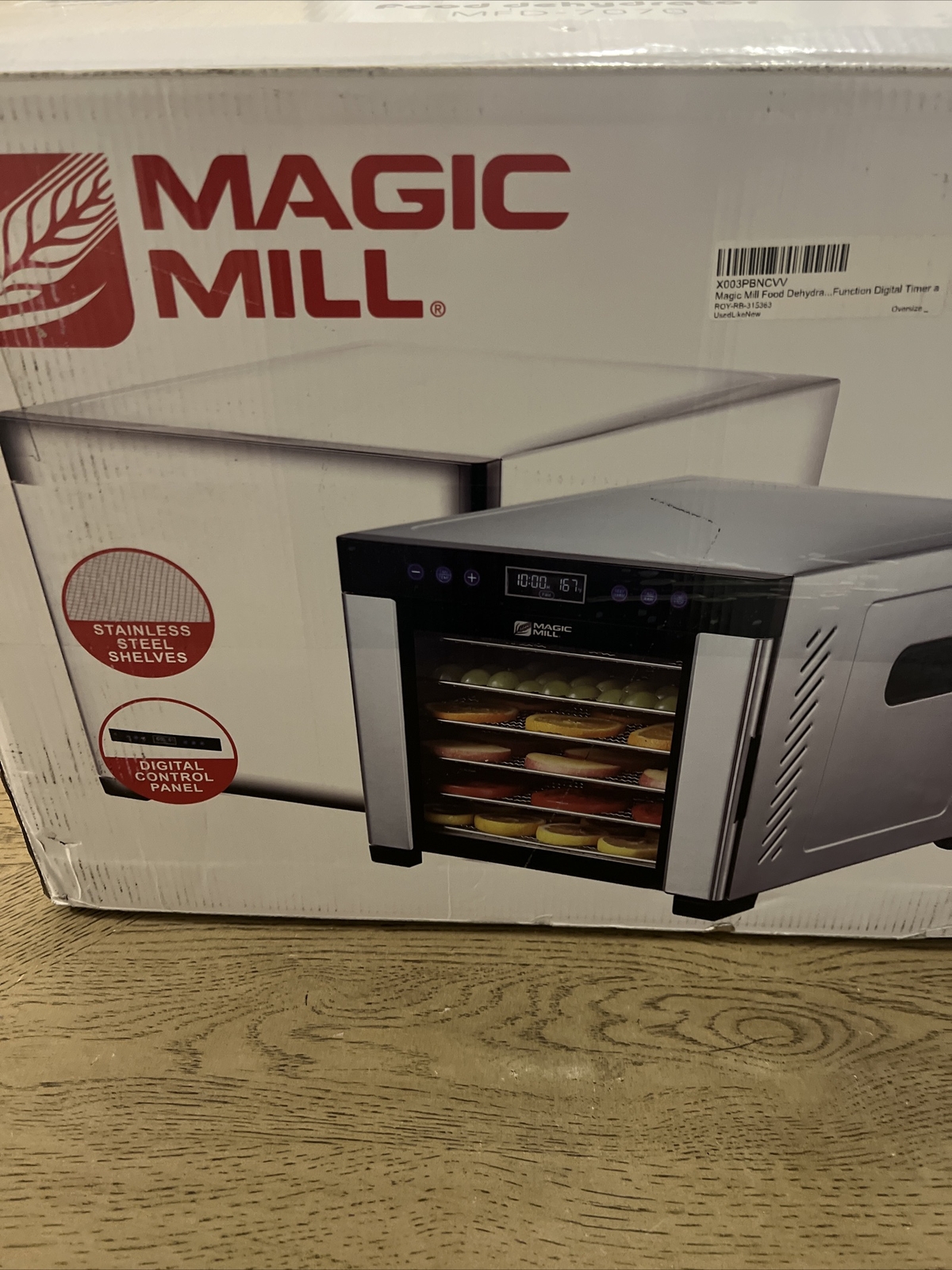 Magic Mill Commercial Food Dehydrator Machine 7 Stainless Assorted