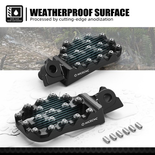 NICECNC Offset Lowering Foot Pegs Footrest For Yamaha WR250F WR450F 2005-2023 - Picture 5 of 12
