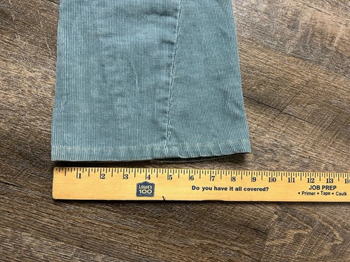 Vintage True Religion Corduroy Low Rise Joey Row Seat Light Blue 27 Y2K Flare - Picture 8 of 8