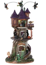 Lemax WITCHES TOWER  Spooky Town Halloween Village Sights & Sounds