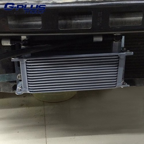 7 Row AN10 Universal Aluminum Engine Transmission Oil Cooler Black - Picture 4 of 6