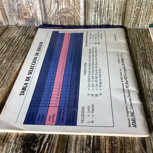 ASTEROIDS 66 - GAME INSTRUCTIONS BOOKLET ATARI 2600 - Picture 2 of 2