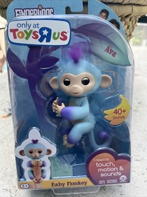 WowWee Fingerling Ava Toys R Us Exclusive blue Baby Monkey. Factory Sealed.
