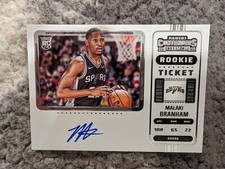 Malaki Branham 2022 Contenders Rookie Season Ticket Photo Variation Auto #125 RC