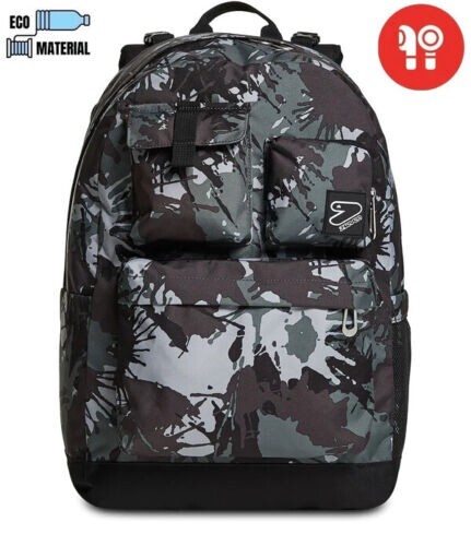 🧳ZAINO Seven Reversibile Pockets + Earphone Wireless Mimetic 29 lt. 33x44x16 cm