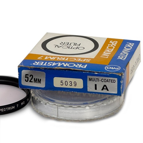 PROMASTER Camera Lens Spectrum 7 52mm Multi-Coated 1A optical Camera Filter - Picture 3 of 6