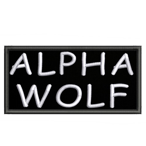 Alpha Wolf Aufnäher 4" bestickt Applikation Geeks Gamers grimmige Dunkelheit - Bild 12 von 12