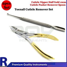 Manicure Cuticle Nail Grooming Spoon Pusher Gauge Ingrown Cuticle Nipper Cutter