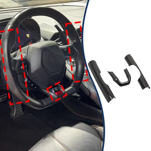 Real Carbon Fiber Steering Wheel Lower Trim For Lamborghini Huracan 580 2014-21 - Picture 14 of 19