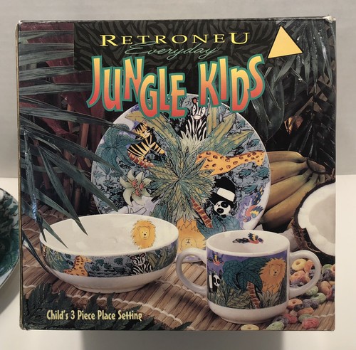 Vintage Retronue Jungle Kids Full Stonewear Set. 1998 - Picture 9 of 12