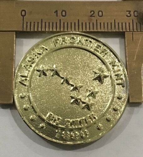 Medalla moneda locomotora tren ferrocarril Alaska Frontier Mint - Imagen 2 de 2