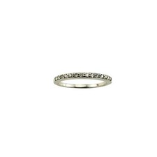 14 Karat White Gold Diamond Wedding Band Ring Size 5.5 18762