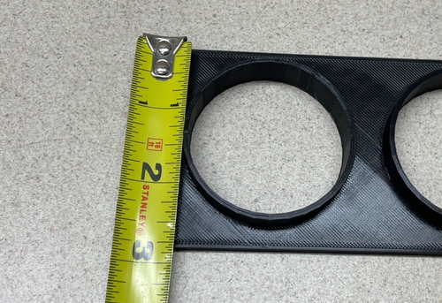 Pod Single Din 3 triple 52 mm - Pod universal de triple calibre - Imagen 2 de 3