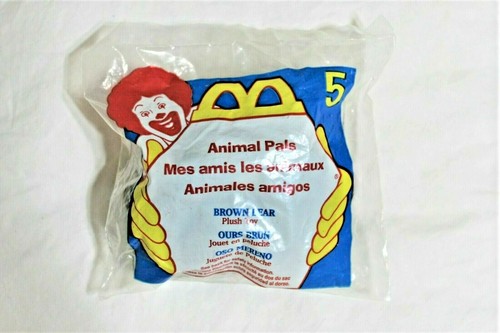 MCDONALDS ANIMAL PALS #5 1997 BROWN BEAR NEW IN PACKAGE - Picture 2 of 5