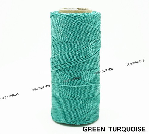 0.5MM Waxed Polyester Linhasita Cord Macrame Bracelet Thread String 368yds Spool - Picture 33 of 83