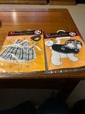 Lot VanderBear Wear Portrait black white Pinafore Headband Muffy  LuLu outfit