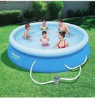 ✅ BESTWAY 13' x 30" FAST SET EASY INFLATABLE POOL WITH FILTER PUMP AND FILTER! ✅