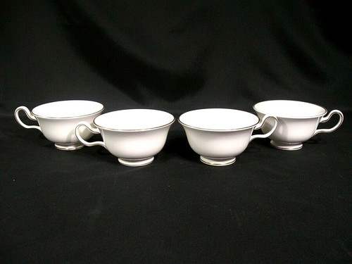 Wedgwood Gloucester (Rim) Peony Shape Footed Cups & Saucers Set of 8 (16 Pieces) - Picture 9 of 12