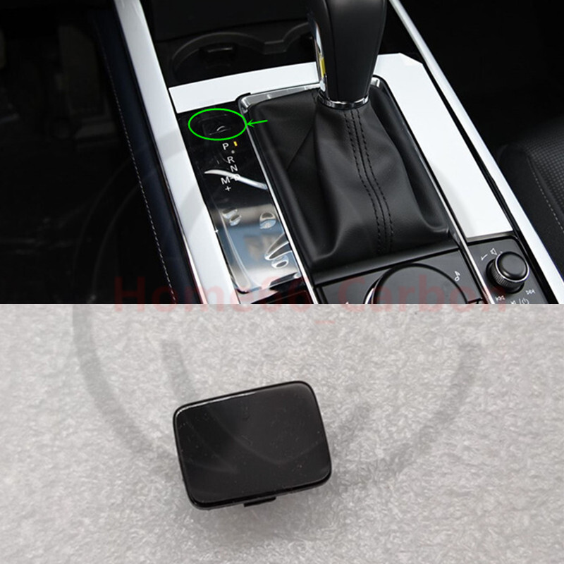 1 Piece Black A/T Shifter Lock Release Button Cover For Mazda 3 CX