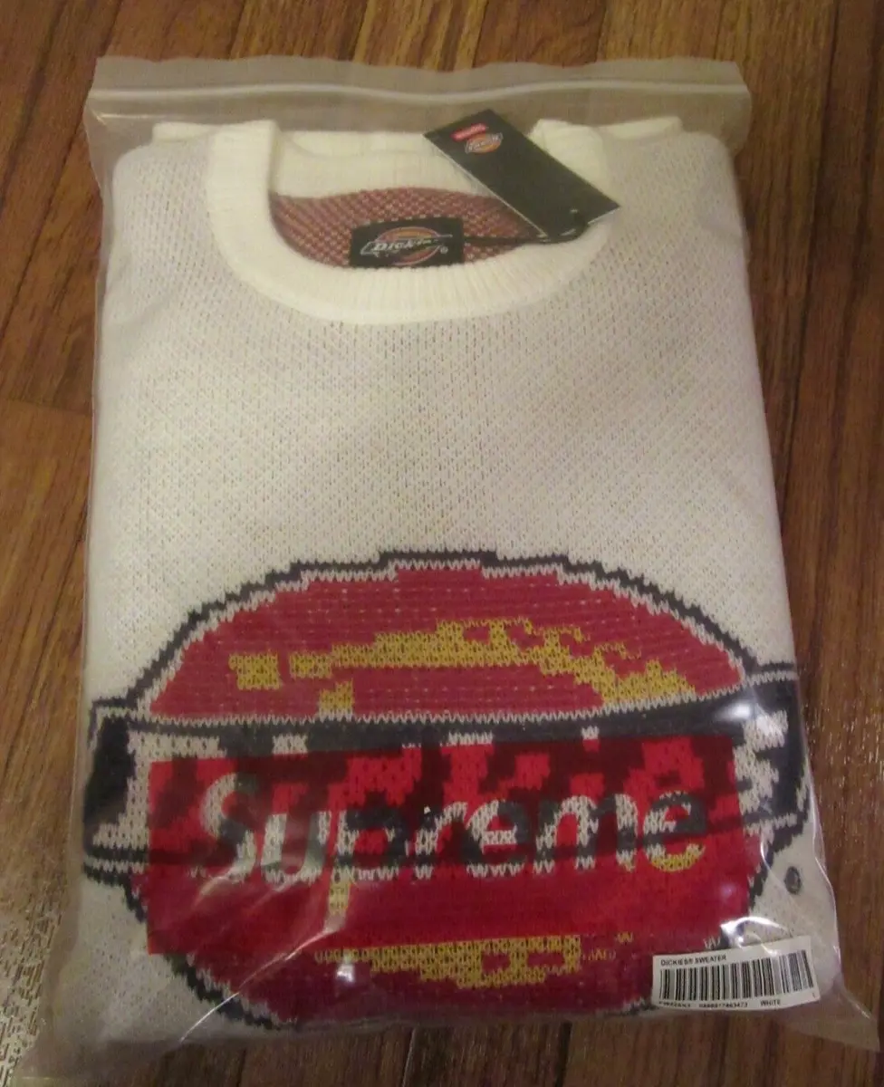 Supreme Dickies Sweater Size Large White FW22 Supreme New York 2022 Brand  New DS