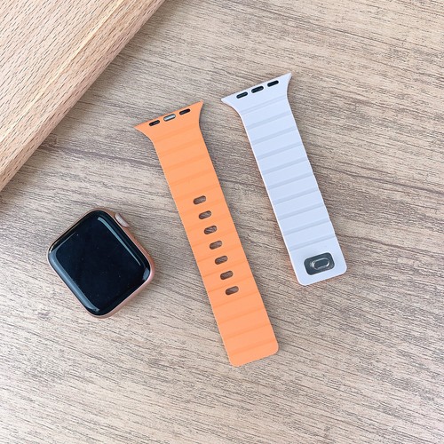 Magnetic Bands For Apple Watch Ultra 2 Series 10/9/6/1 Soft Sport Silicone Strap - Picture 10 of 32