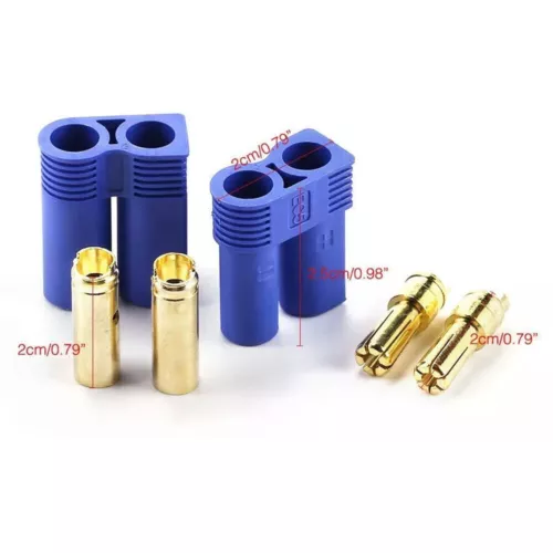 20-Pairs For EC5 Device Connector Plugs For RC Car Plane Helicopter Battery Lipo - Bild 2 von 18