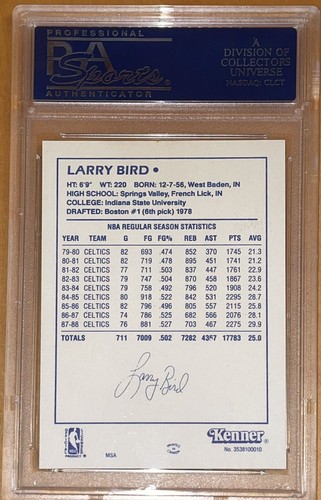 🔥1988 Larry Bird KENNER STARTING LINEUP PSA 9 MVP topps ONLY 11 PSA 10s Exist! - Picture 7 of 9