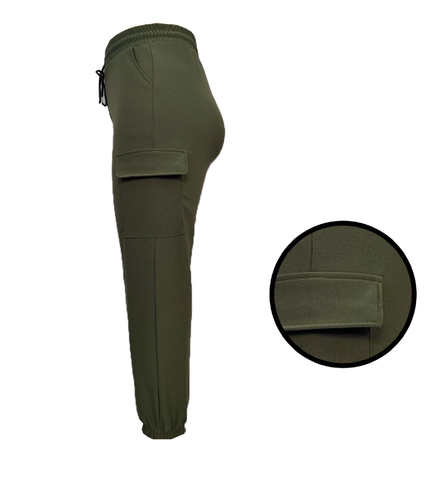 Ladies Cargo Combat Stretch Casual Slim Fit Sports Trouser - Picture 8 of 16