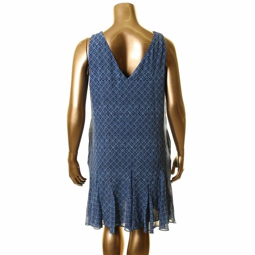 LAUREN RALPH LAUREN NEW Women's Geo-print Flare-hem A-Line Dress TEDO - Picture 2 of 2