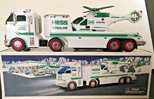 2006 Hess Toy Truck...Helicopter...Operating Lights, Rotors...New