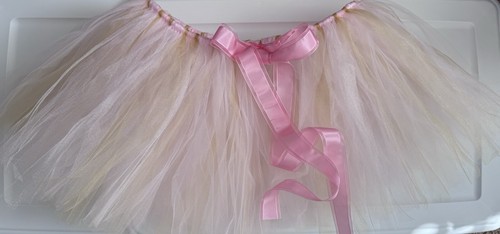 Pink and Gold High Chair Tulle Tutu for Baby Girl 1st Birthday Decor - Picture 6 of 16