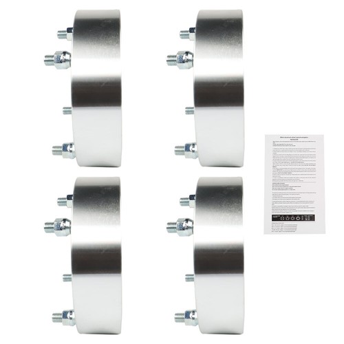 4x espaciadores de rueda 4x156 2" 131 mm M12x1,5 plateados para Polaris Ranger RZR 2013+ - Imagen 6 de 9
