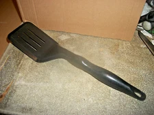 Vintage Vollrath Slotted Nylon/Plastic Spatula NSF Black 14" Inches Long USA