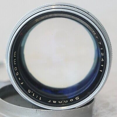 Zeiss Opton Sonnar 50mm F/1.5 Red T Contax II III IIa IIIa Zeiss Opton Sonnar 50mm F/1.5 Red T Contax II III IIa IIIa