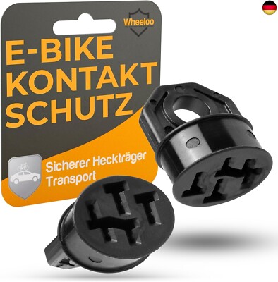 Kontaktschutz Abdeckung für Bosch E-Bike I 2er Set I Schwarz I eBike Akku 
