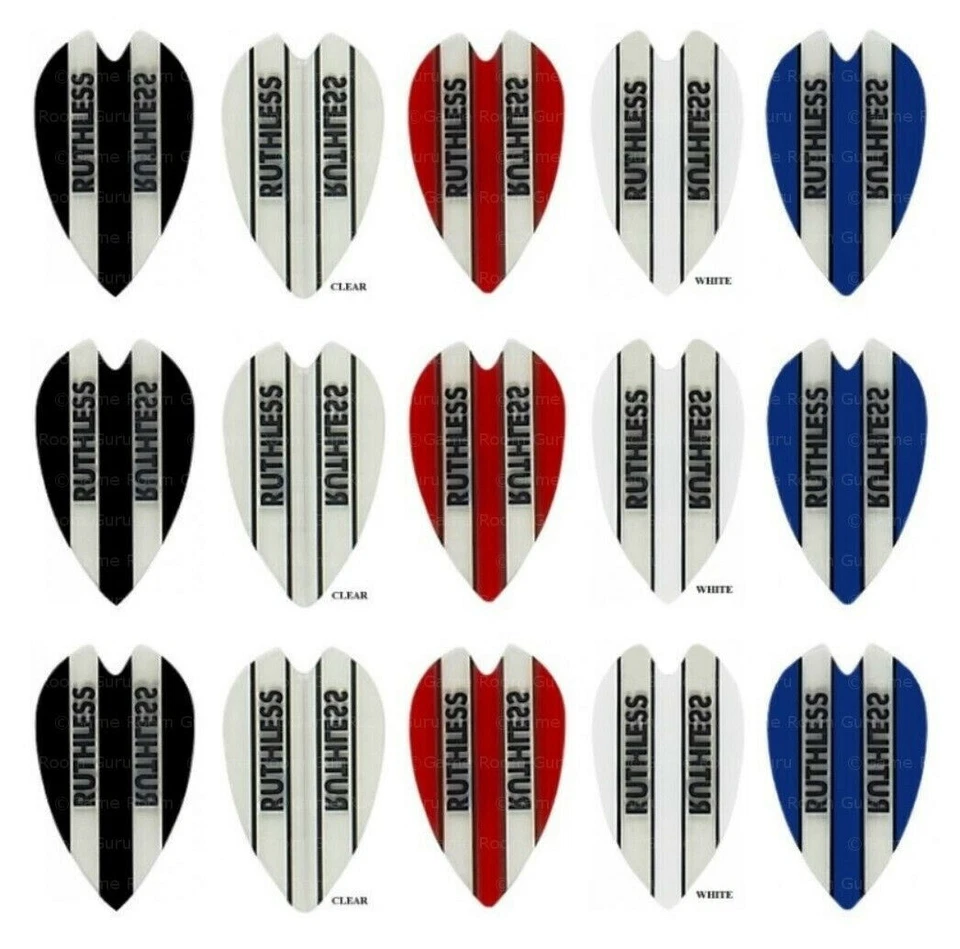 5 Sets Ruthless Vortex Dart Flights - Ships w/ Tracking - Select Color
