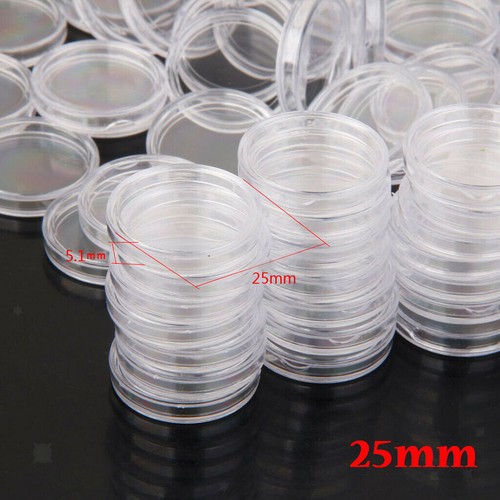 100 Stück Münzkapseln Münzenkapseln / Kapseln Münzkapsel 21 25 27 30 40 mm - Picture 3 of 12