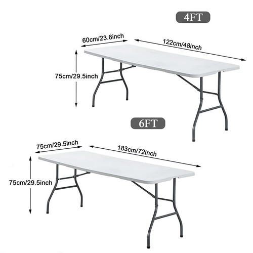 4/6FT Elastic Spandex Table Cover for Standard Folding Table Party Buffet Cloth - Picture 2 of 23