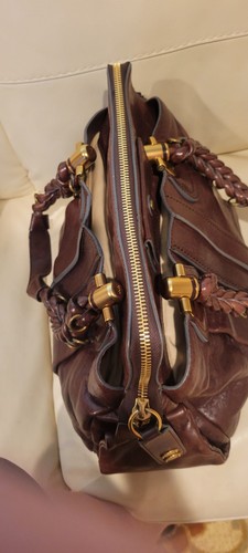 Chloe Heloise Large Brown Leather Hobo Shoulder Handbag & Paddington Wallet - Picture 16 of 24