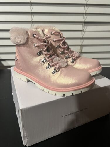DREAM PAIRS Kids Girls Boys Ankle Booties Side Zipper Fashion Warm Snow Boots 4