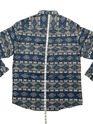 Cabela’s Men’s M Button Up Soft Chamois Aztec Southwestern Button Down Shirt - Picture 5 of 6